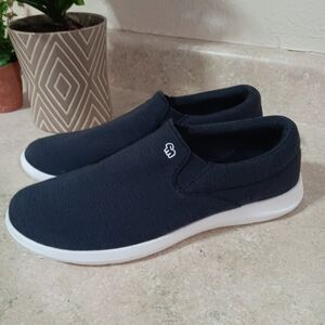 *Sold***Slip On Shoes Merino Wool Navy Blue Womens Size 9 Comfort Lightweight